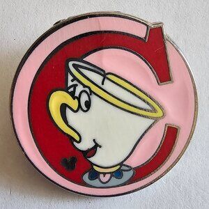 DISNEY Pin Trading ~ Alphabet Series #3 ~ 'C' Chip 6/26 ~ Hidden Mickey ~2009